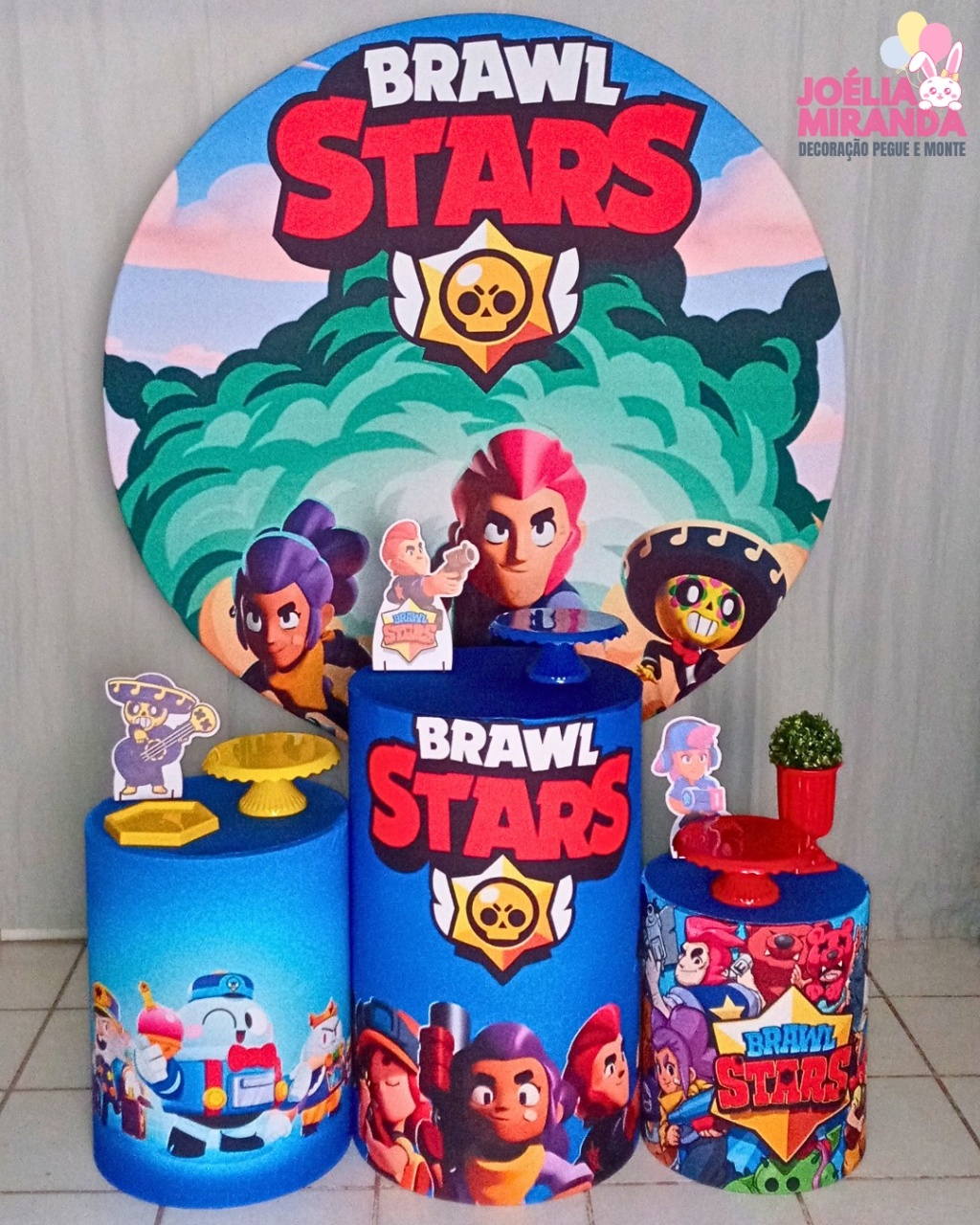 K0020 - 1 - Kit Prata Brawl Stars - JoéliaMirandaDecora