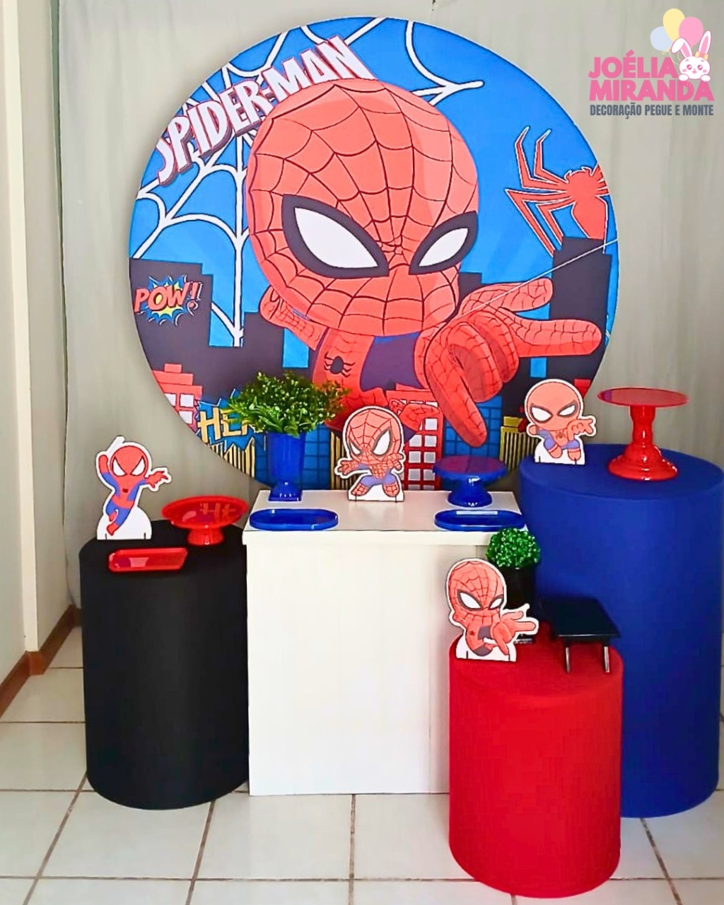 G0003-0023-3 - Kit Ouro Homem Aranha - Cute  - JoéliaMirandaDecora