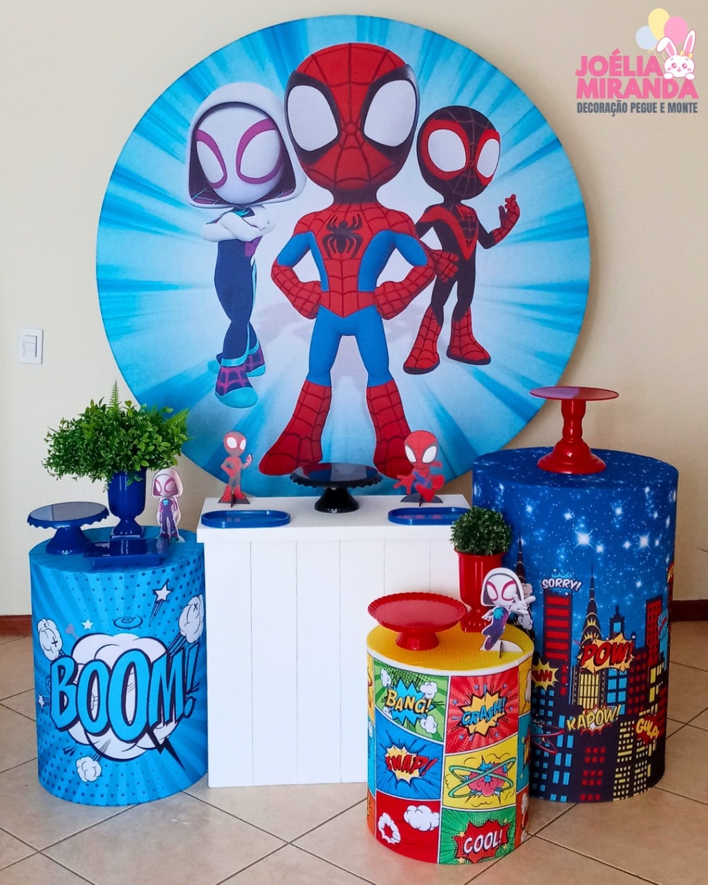 G0015-0112-1 - Kit Ouro Homem Aranha E Amigos - JoéliaMirandaDecora