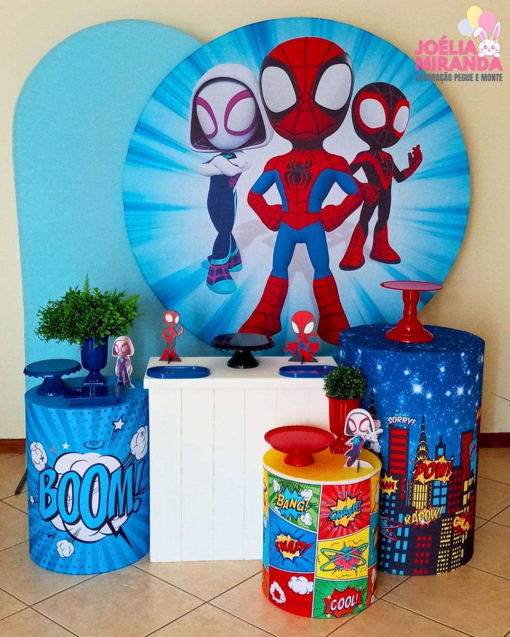 G0015-0112-1 - Kit Diamante Homem Aranha E Amigos - JoéliaMirandaDecora