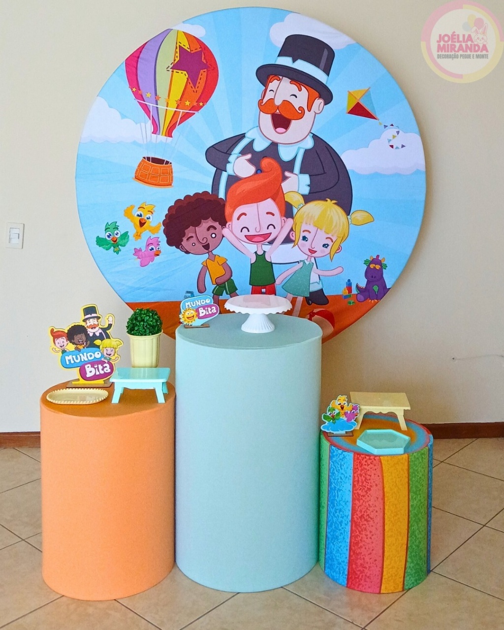 G0008 - 064 -1 - Kit Prata Mundo Bita - JoéliaMirandaDecora