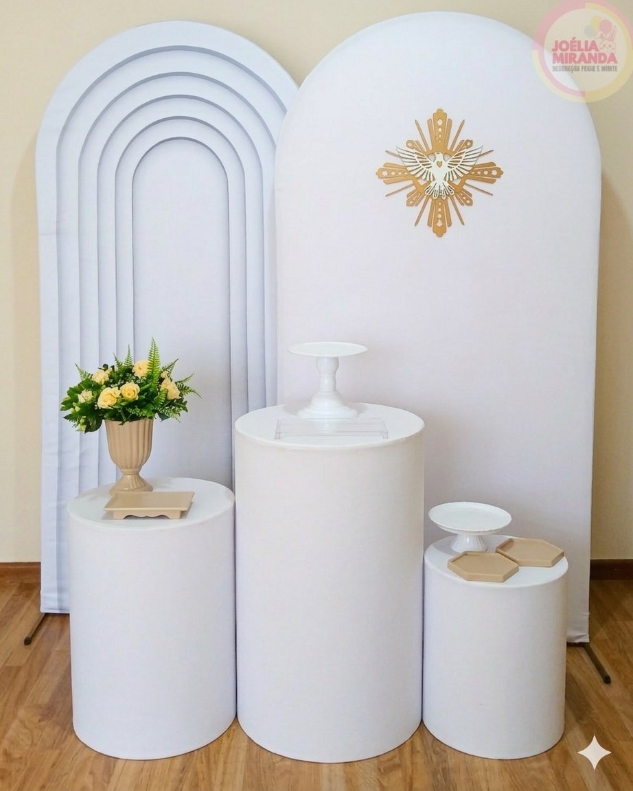 C000048 - Coleção Harmonia - Batizado - Branco - JoéliaMirandaDecora