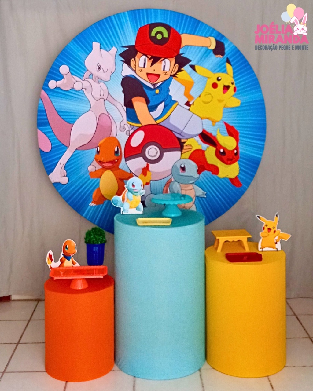 G0004-0030 -2- Kit Prata Pokemon - JoéliaMirandaDecora