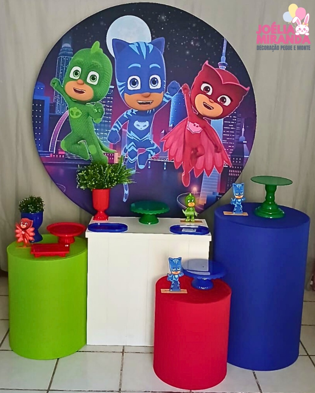 G0013-0102-3 - Kit Ouro Pj Masks - JoéliaMirandaDecora