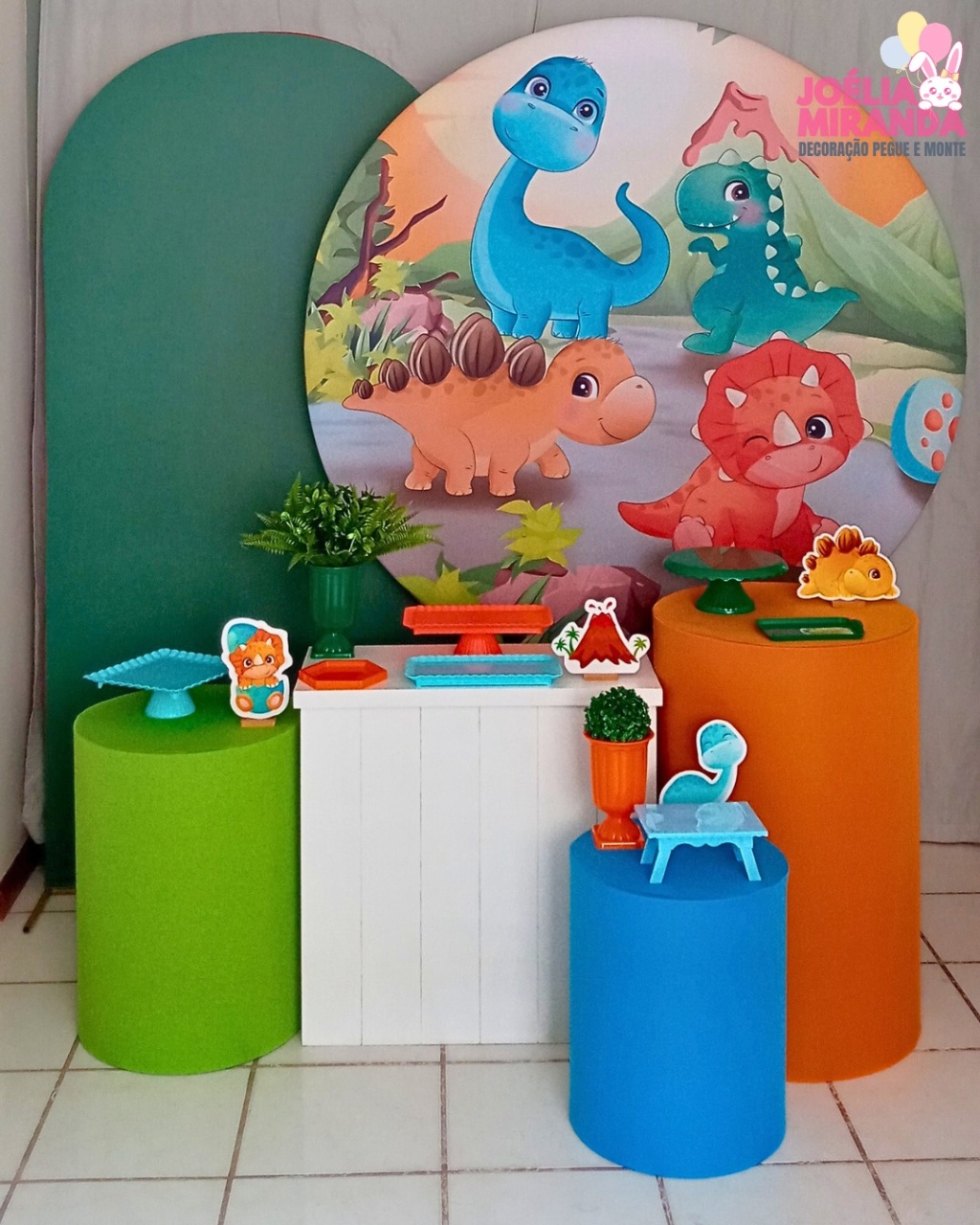 G0008-0063 -1 - Kit Diamante Dino Baby - JoéliaMirandaDecora