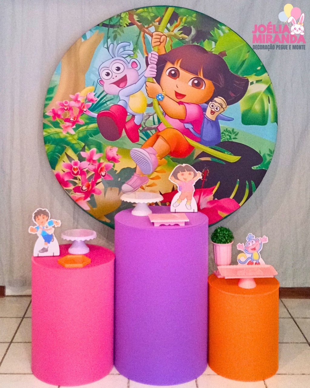 G0005-0033-1 - Kit Prata Dora Aventureira - JoéliaMirandaDecora
