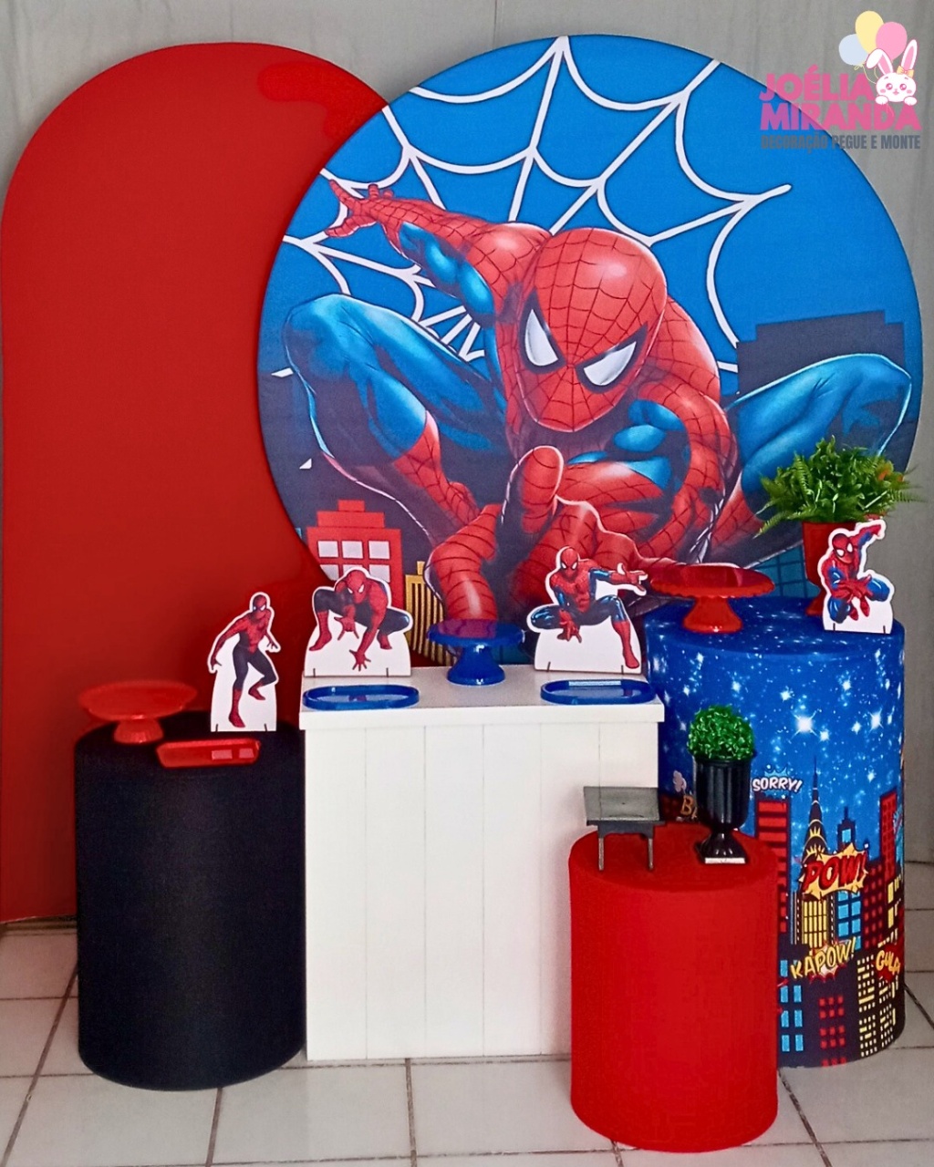 G0003-0022-4 - Kit Diamante Homem Aranha  - JoéliaMirandaDecora