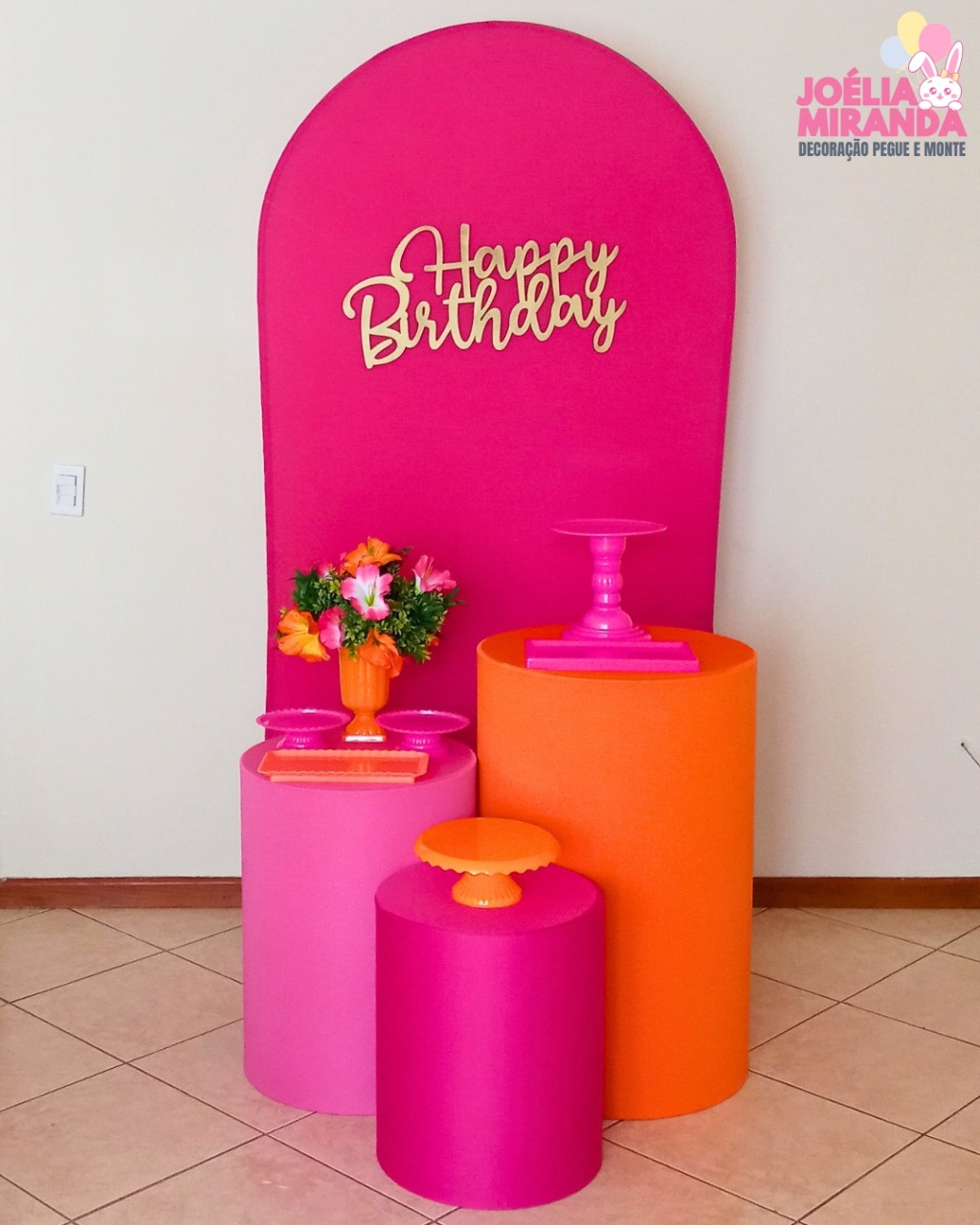 C000008 - Pink / Laranja - JoéliaMirandaDecora
