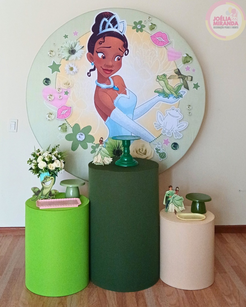 Kit Prata Princesa Tiana - JoéliaMirandaDecora