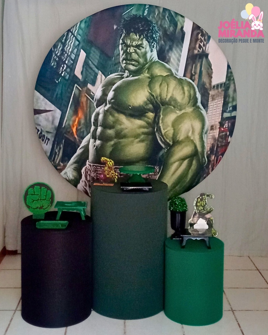 G0003-0024-3 - Kit Prata Hulk - JoéliaMirandaDecora