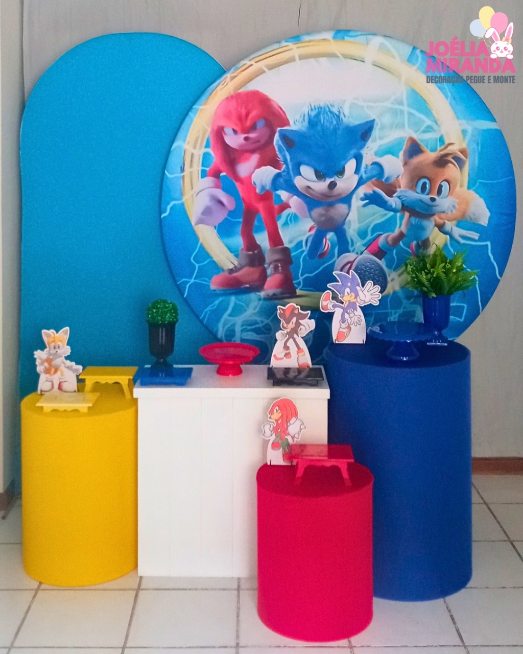 G0009-0070-1 - Kit Diamante Sonic E Amigos  - JoéliaMirandaDecora