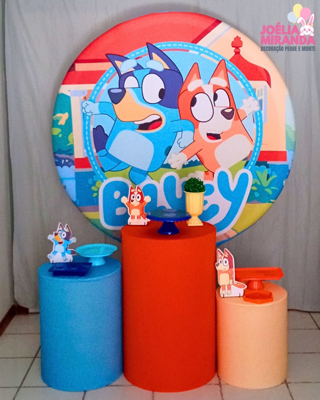 G0005-0035-1 - Kit Prata Bluey E Bingo - JoéliaMirandaDecora