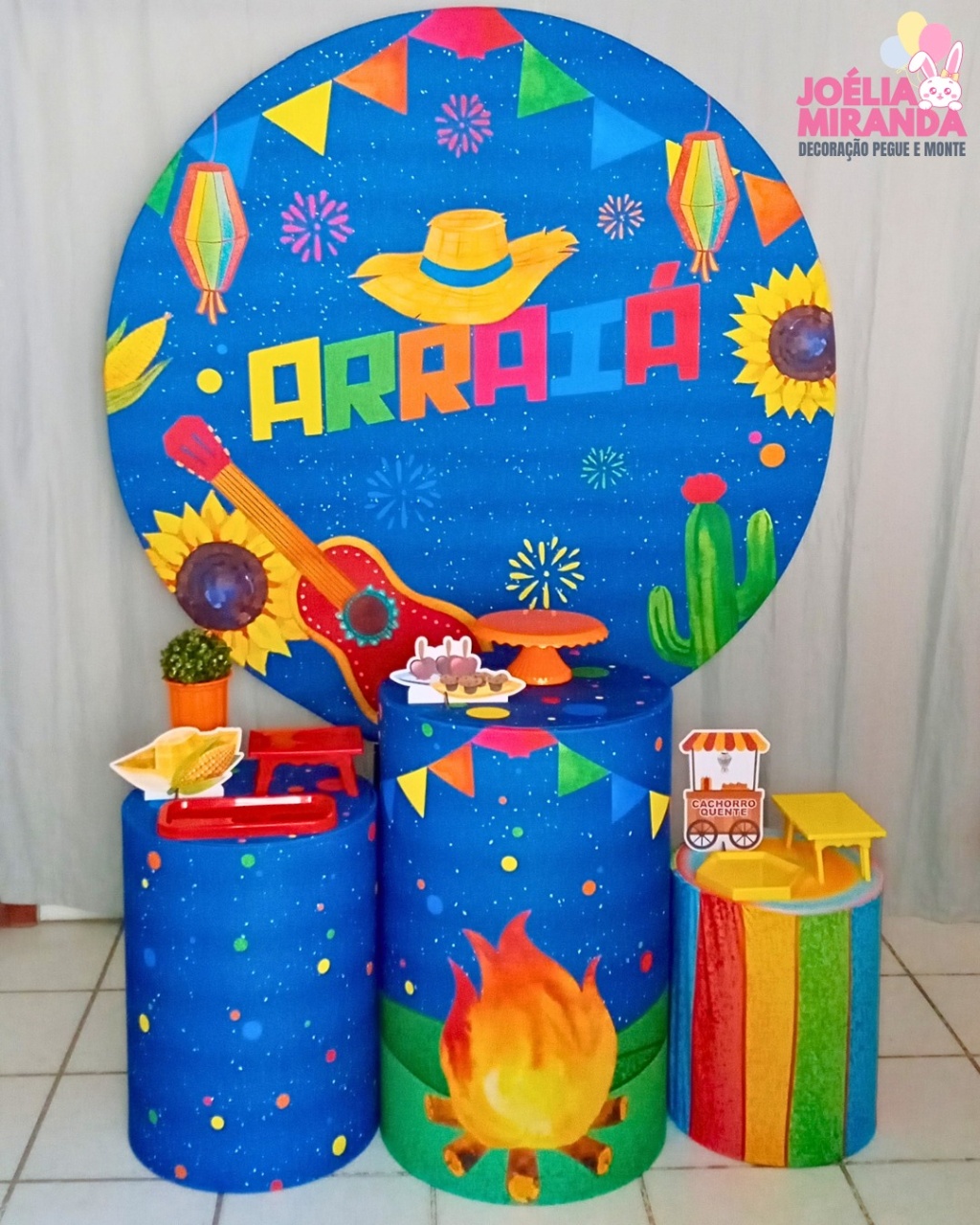 K0008 - 1 - Kit Prata Arraiá - JoéliaMirandaDecora