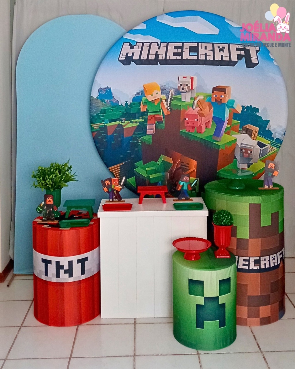 K0017 - 1 - Kit Diamante Minecraft - JoéliaMirandaDecora