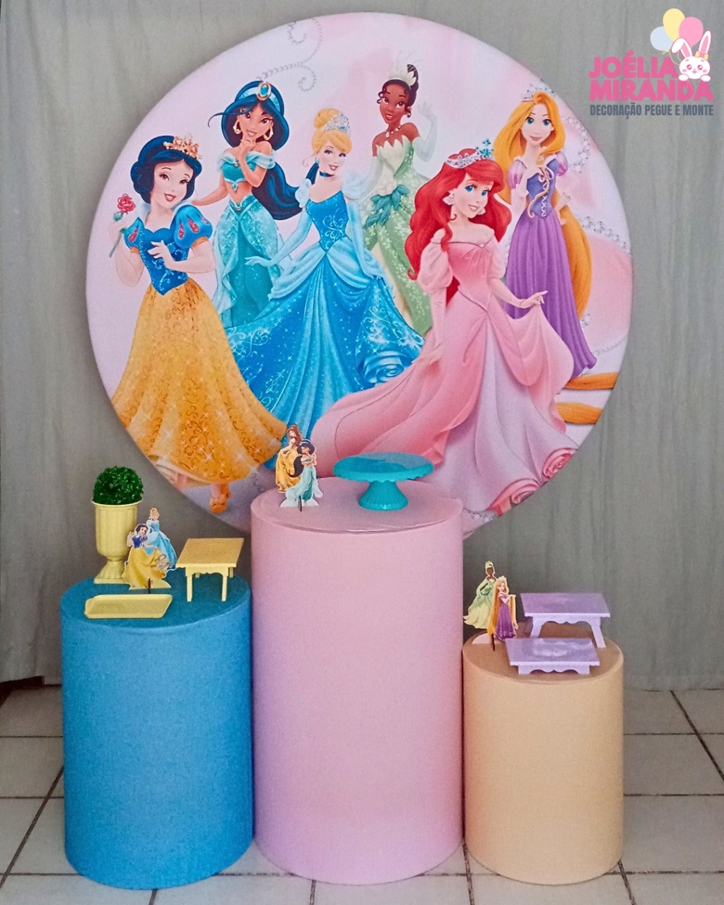 G0001-0001-3 - Kit Prata Princesas - JoéliaMirandaDecora