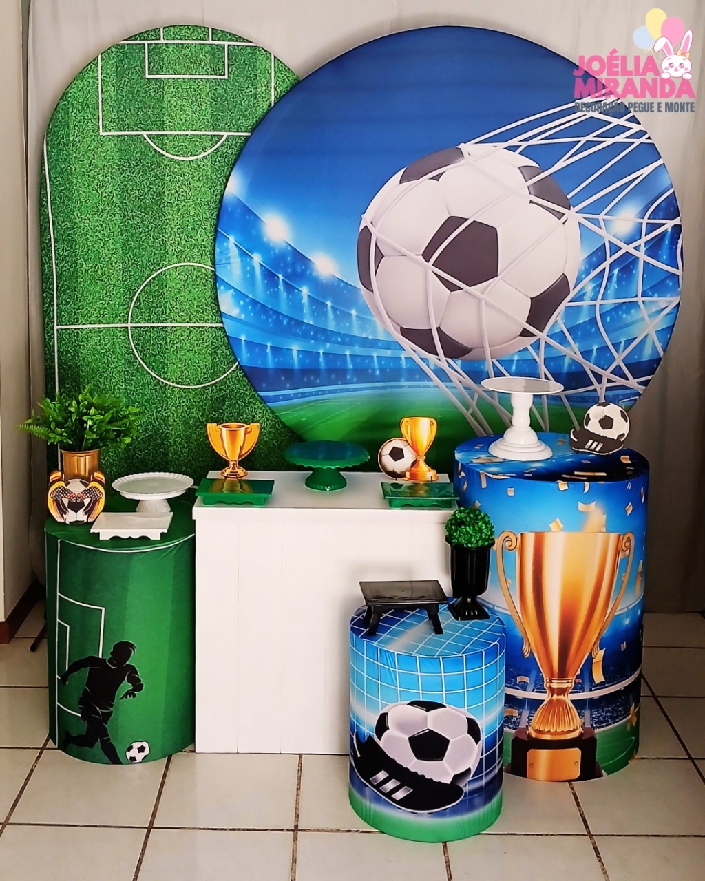 G0014-0110 -1 - Kit Diamante Futebol 1   - JoéliaMirandaDecora