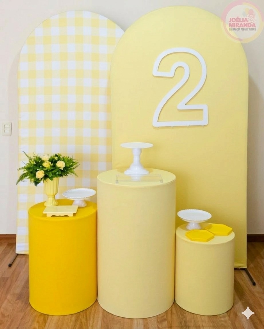 C000047 - Coleção Harmonia - Amarelo Bebê  - JoéliaMirandaDecora