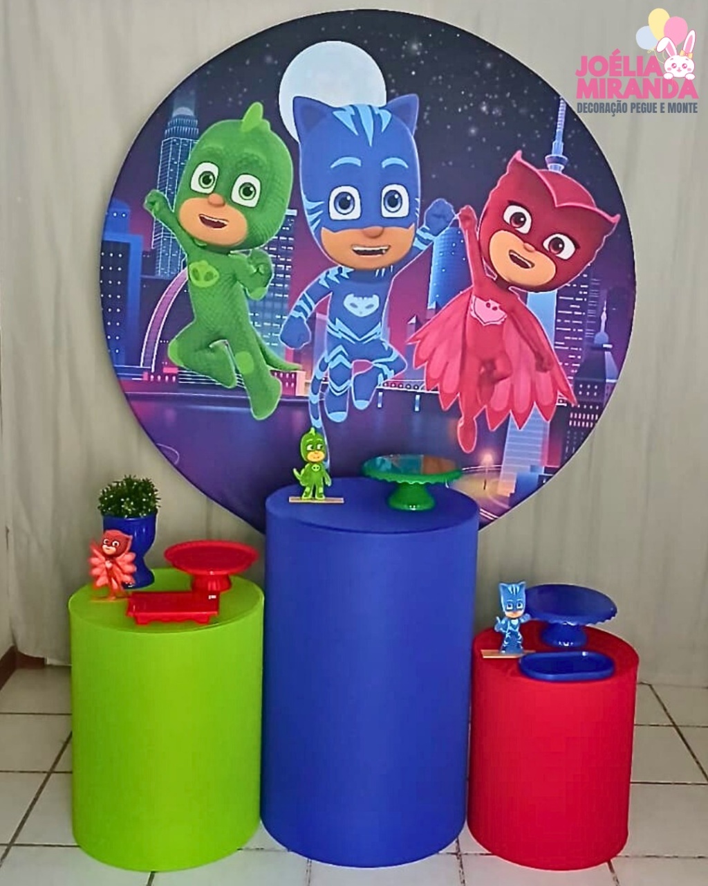 G0013-0102-1 - Kit Prata Pj Masks - JoéliaMirandaDecora