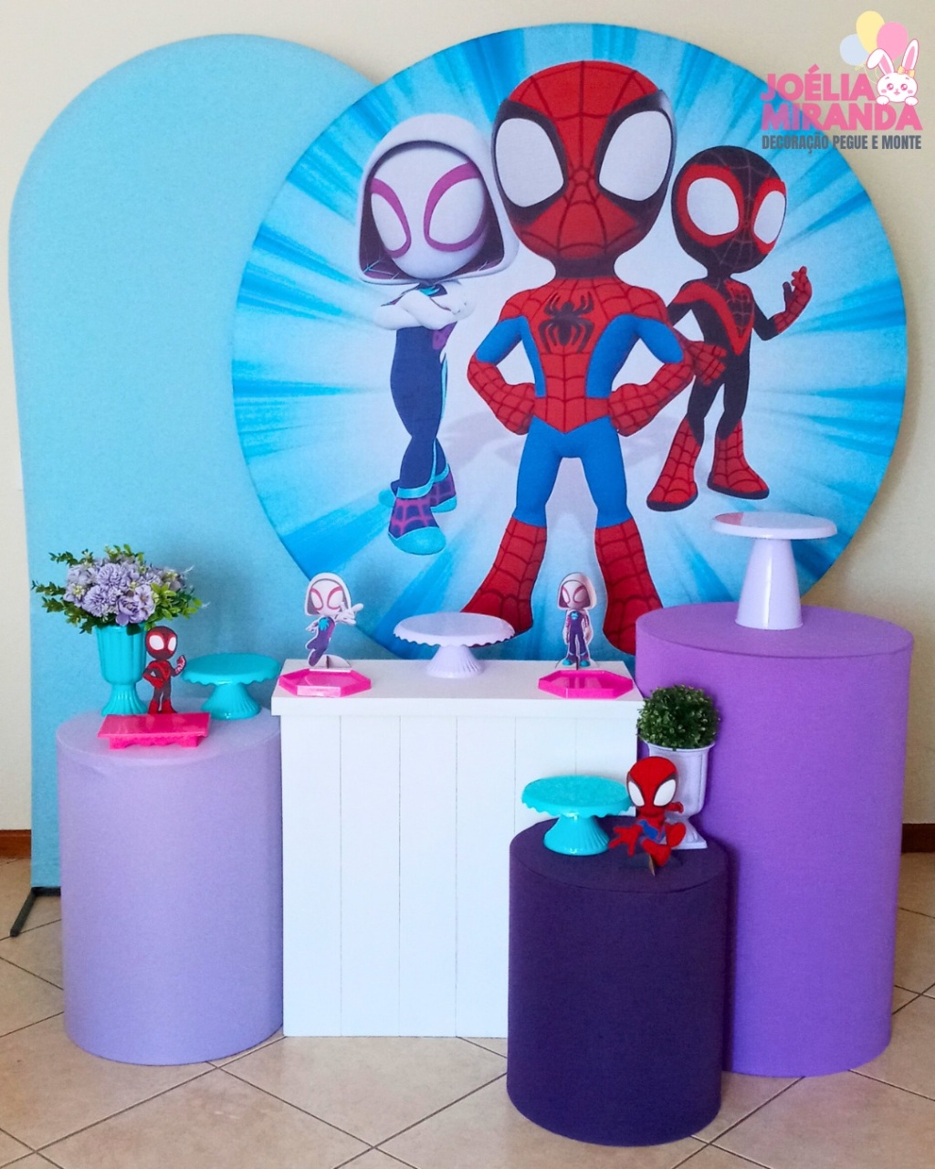 G0015-0112-4 - Kit Diamante Homem Aranha E Amigos - JoéliaMirandaDecora
