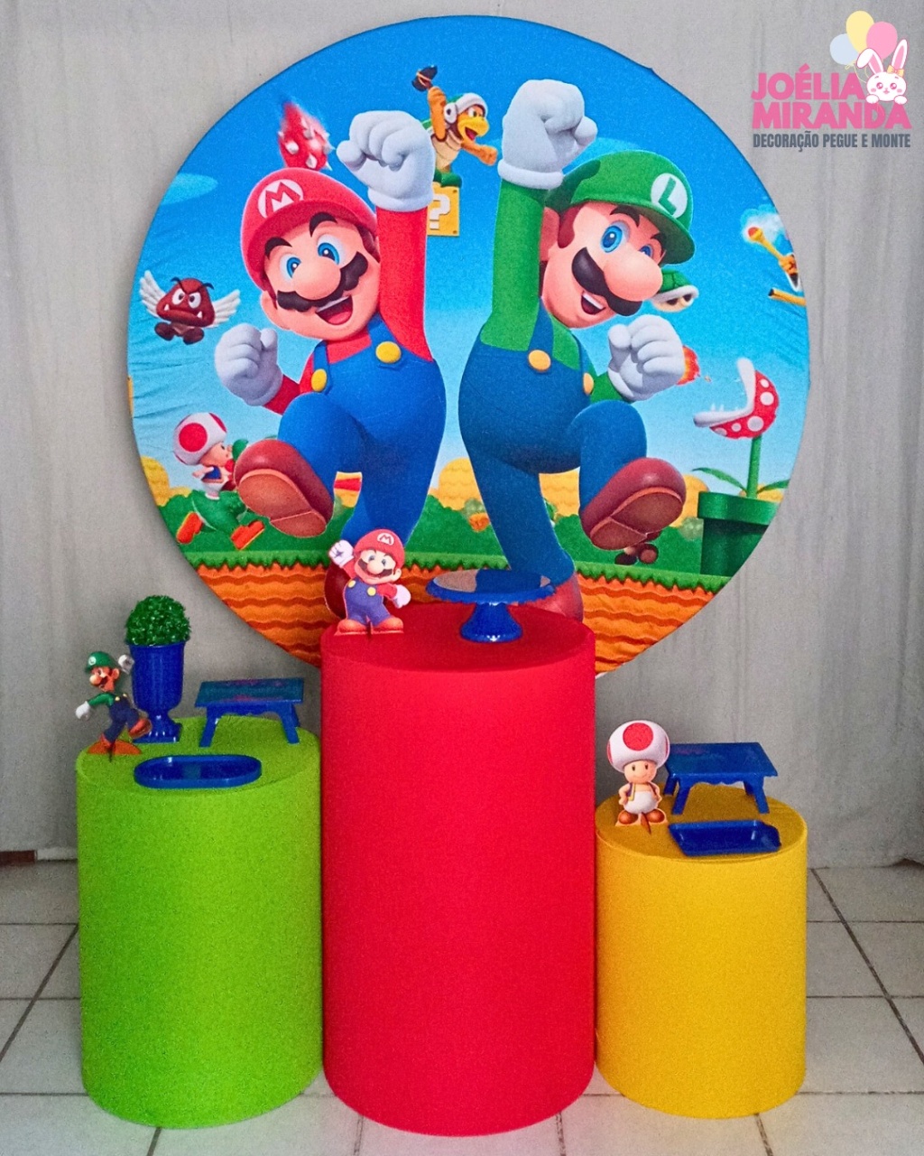 G0004-0031 -1- Kit Prata Super Mário - JoéliaMirandaDecora