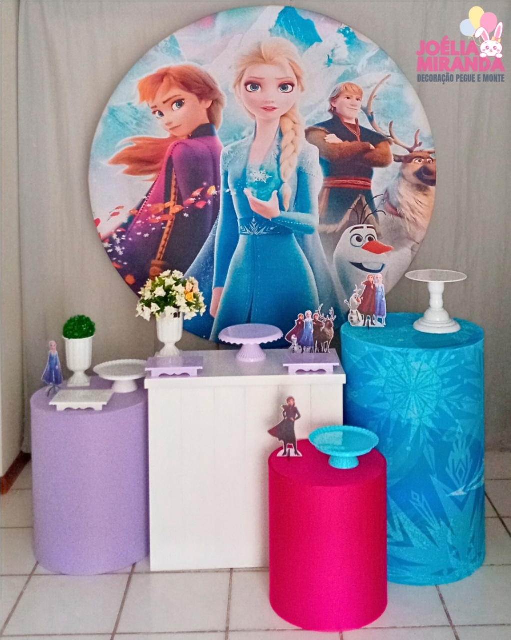 K0019 - 2 - Kit Ouro Frozen - JoéliaMirandaDecora