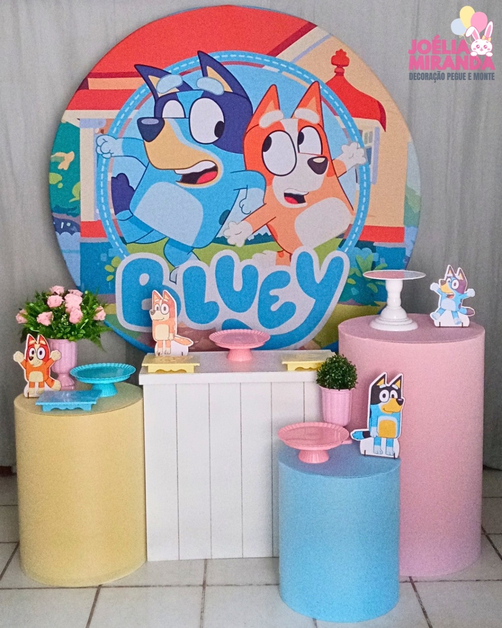G0005-0035-2 - Kit Ouro Bluey E Bingo - JoéliaMirandaDecora