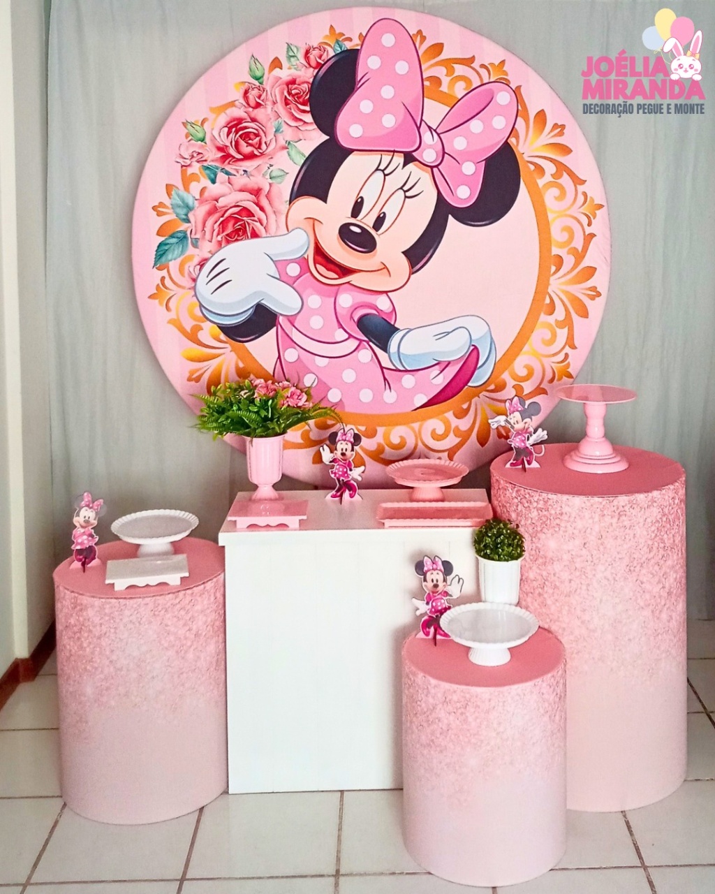 G0006-0042- 2 - Kitouro Minnie Rosa - Glitter  - JoéliaMirandaDecora