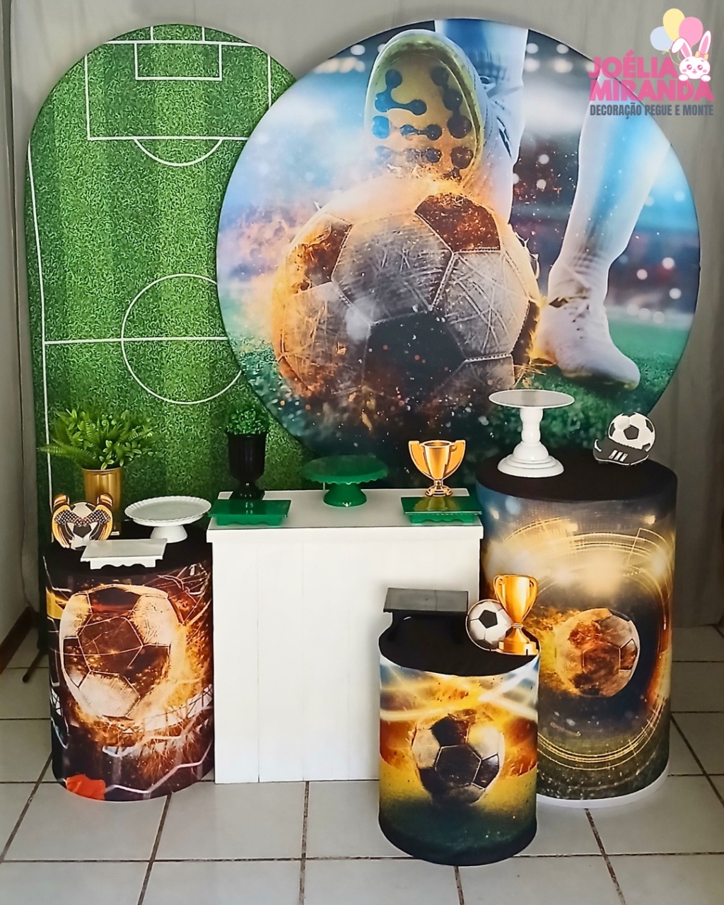 G0014-0111 -1 - Kit Diamante Futebol 2  - JoéliaMirandaDecora