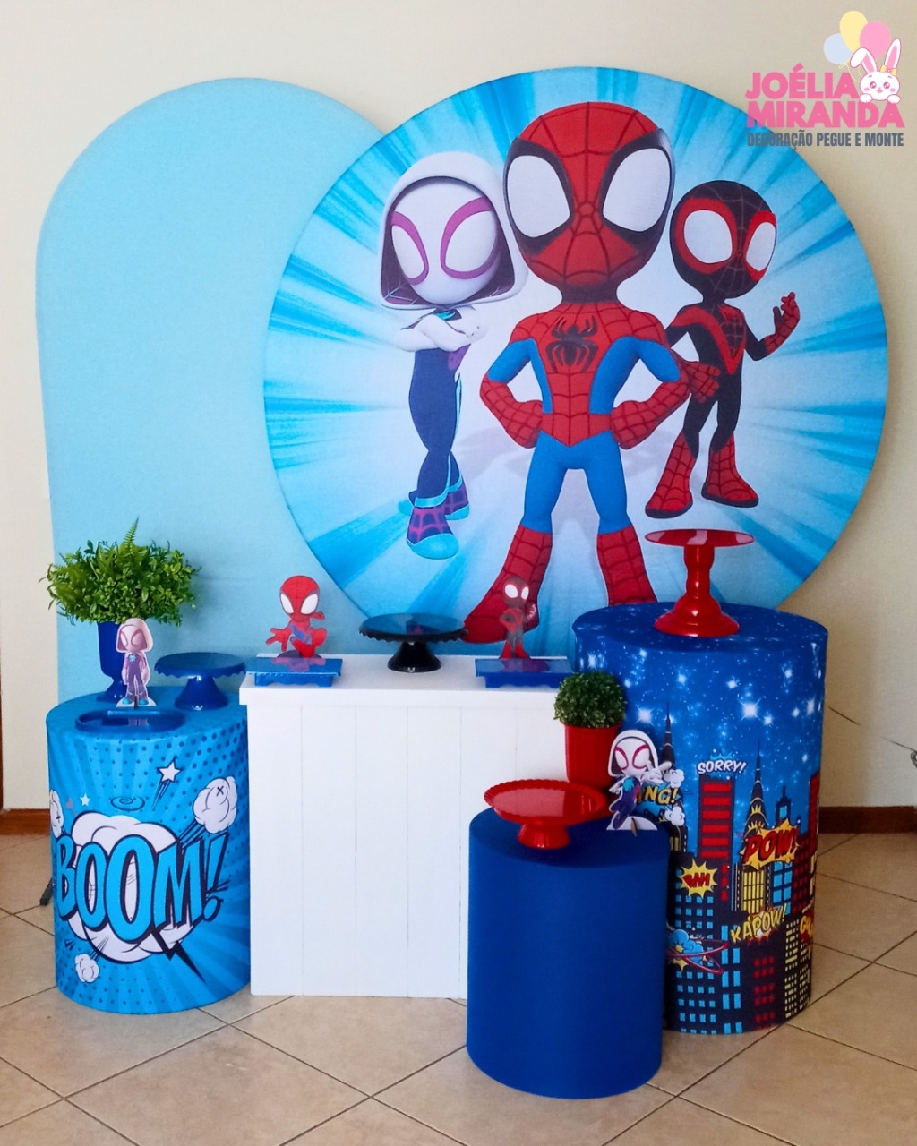 G0015-0112-3 - Kit Diamante Homem Aranha E Amigos - JoéliaMirandaDecora