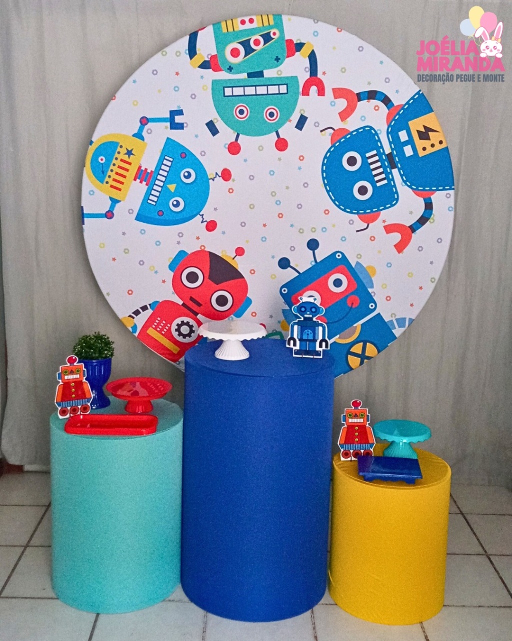 G0013-0098 -1 - Kit Prata Robozinhos - JoéliaMirandaDecora