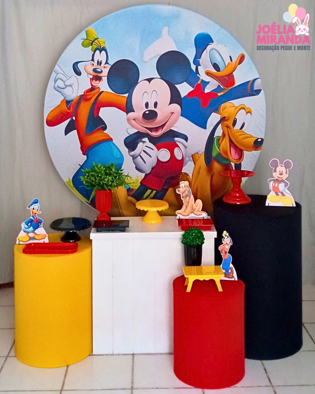 G0003-0020-2 - Kit Ouro Turma Do Mickey  - JoéliaMirandaDecora