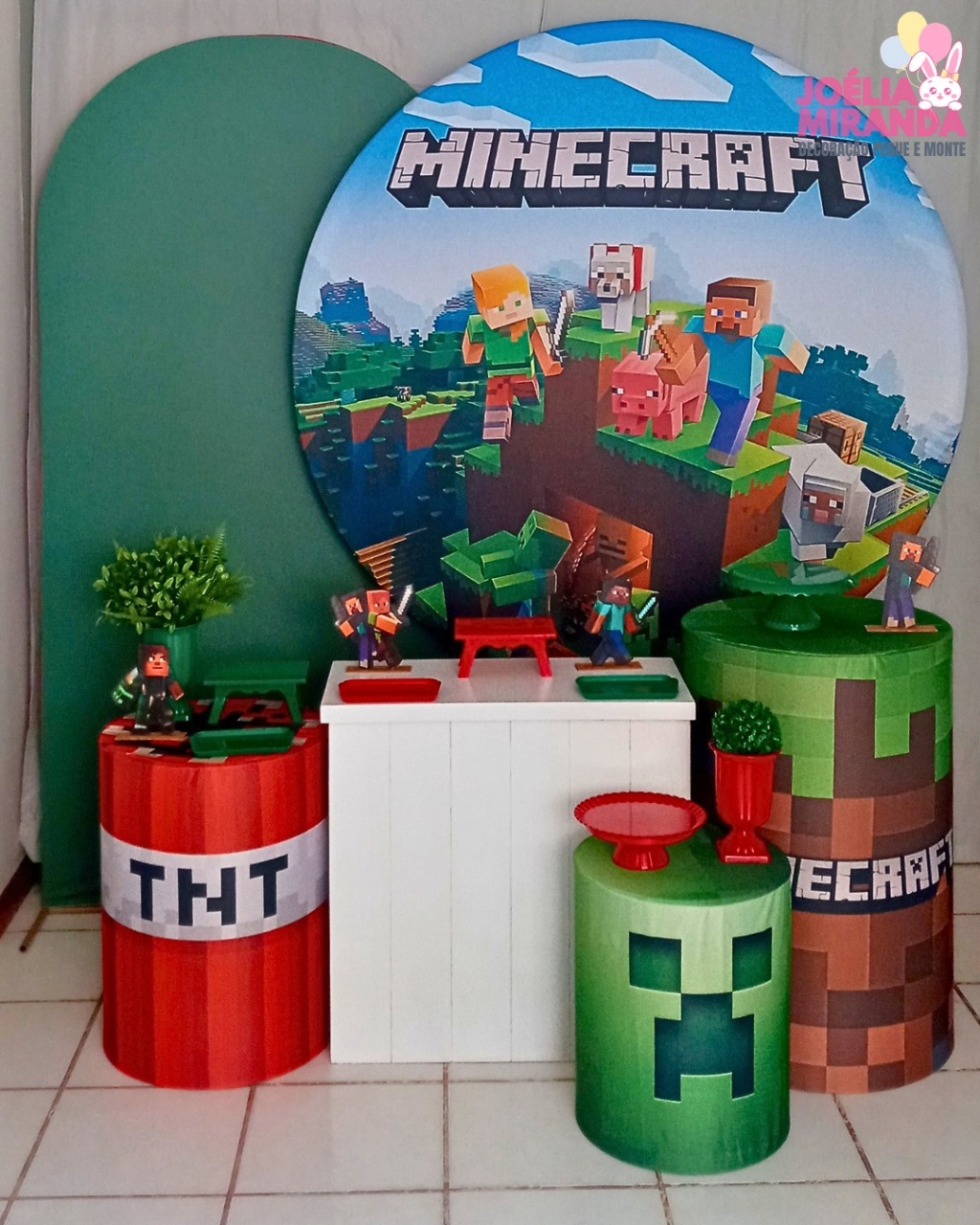 K0017 - 2 - Kit Diamante Minecraft  - JoéliaMirandaDecora