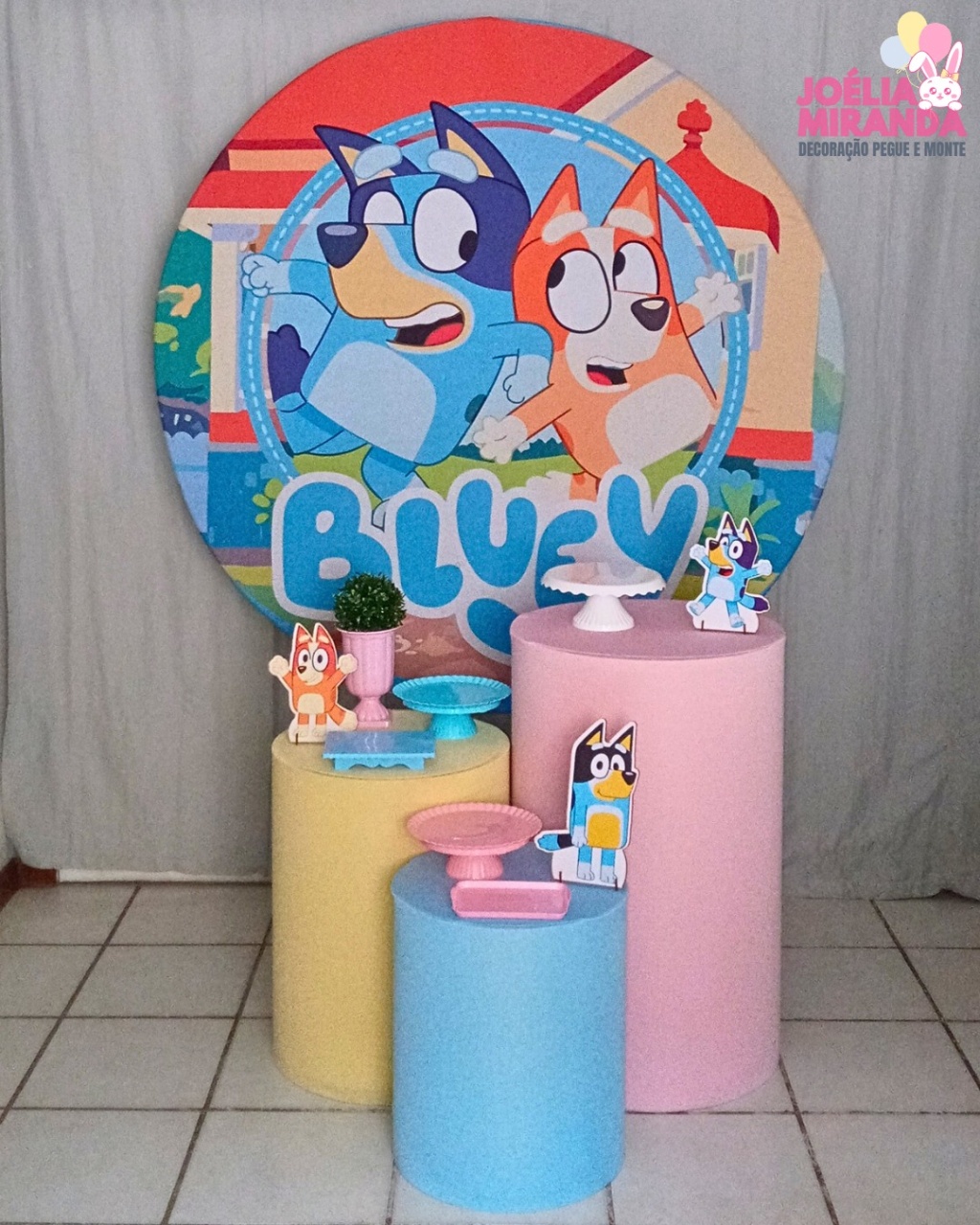 G0005-0035-2 - Kit Prata Bluey E Bingo - JoéliaMirandaDecora