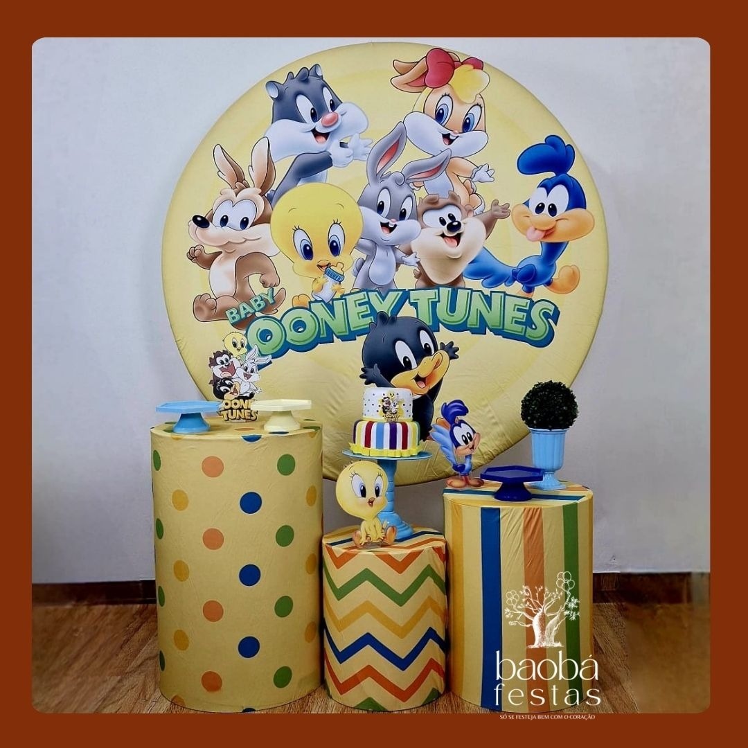Looney Tunes Azul (126) - Kit Ouro - Baobafestas