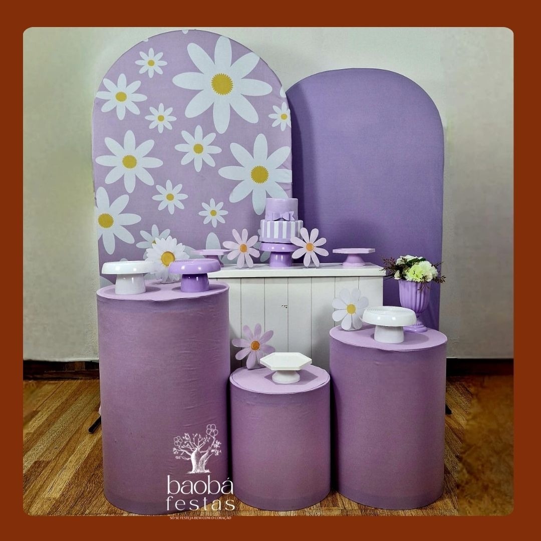 Margarida Lilas (Prs 13) - Kit Luxo - Baobafestas