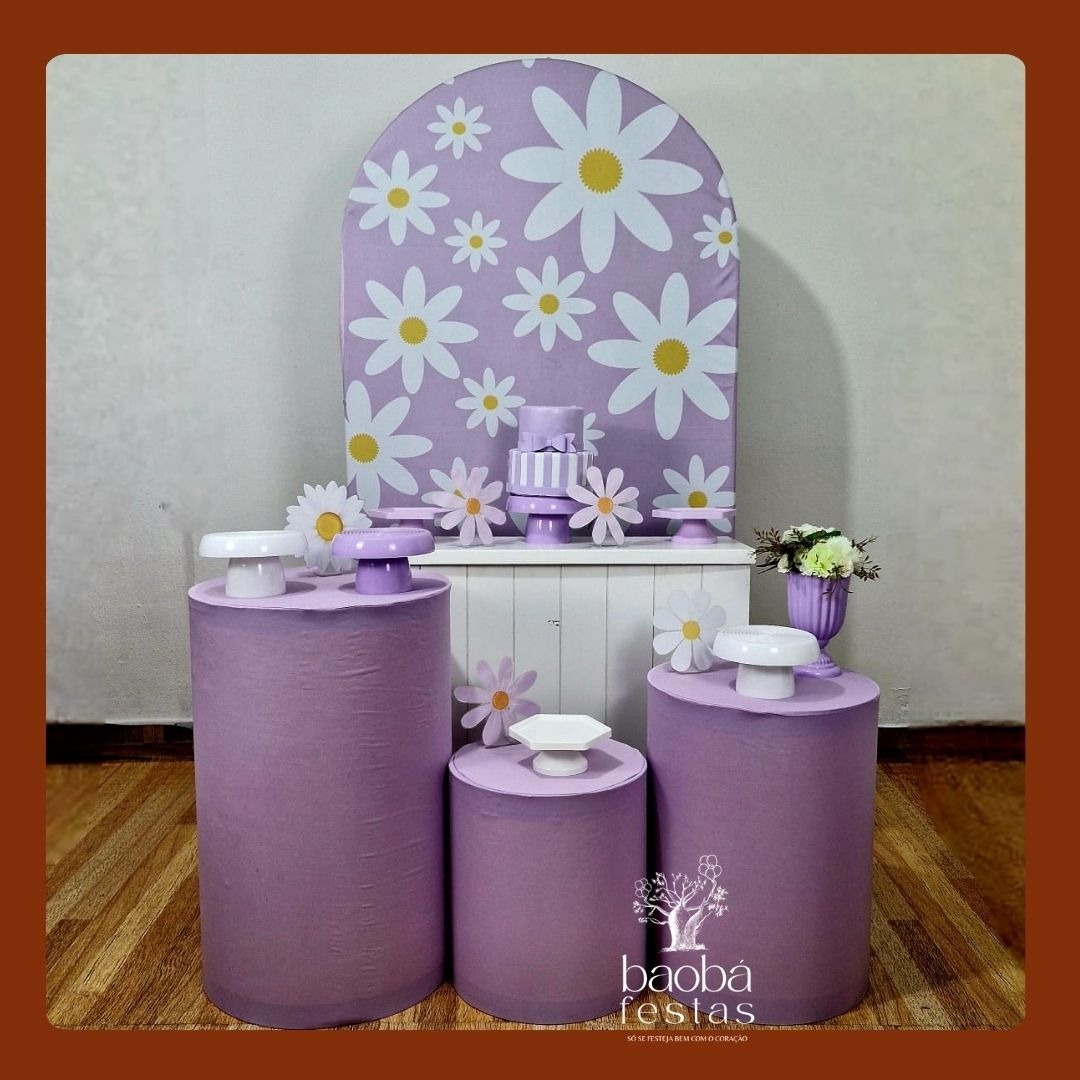 Margarida Lilas (Prs 13) - Kit Diamante - Baobafestas
