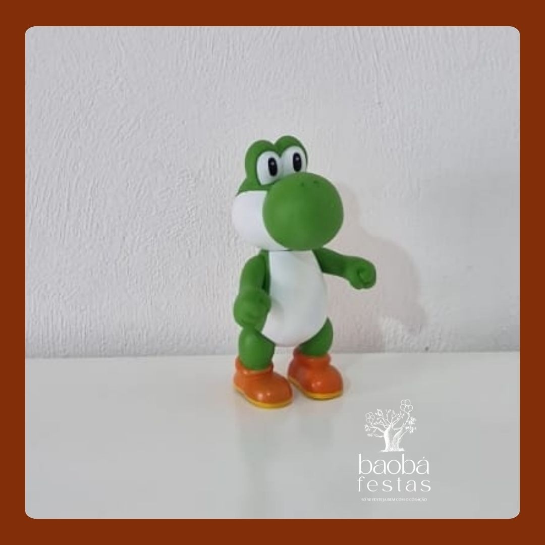 Boneco de Vinil - Super Mario - Yoshi - Baobafestas
