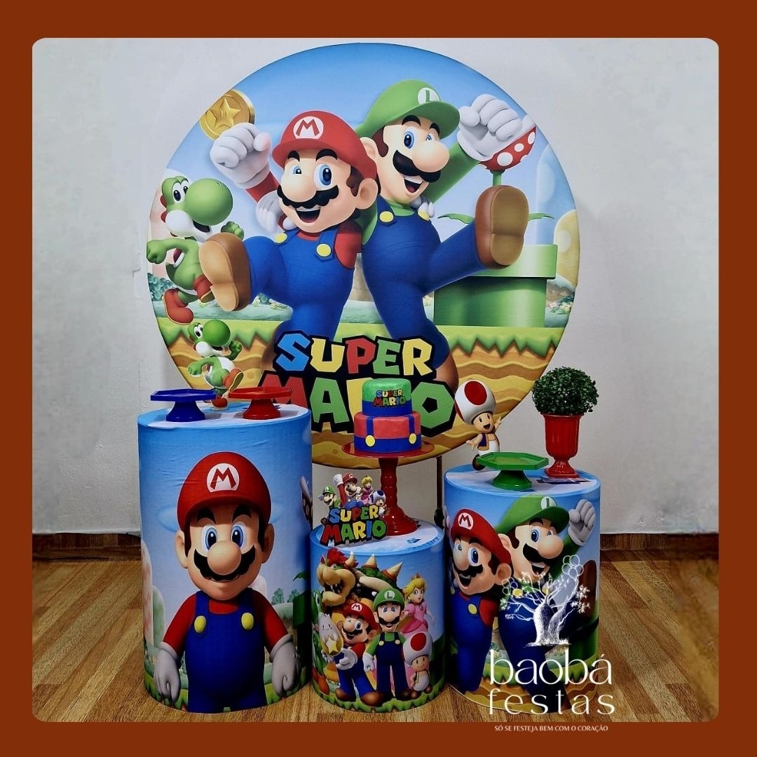 Super Mario Bross - Kit Ouro - Baobafestas
