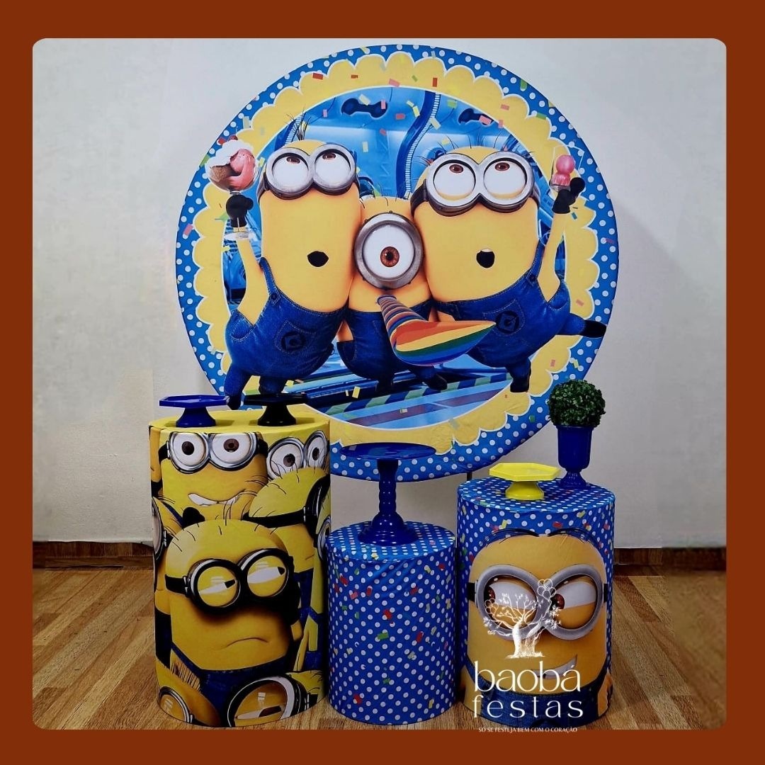 Minions (135) - Kit Prata - Baobafestas