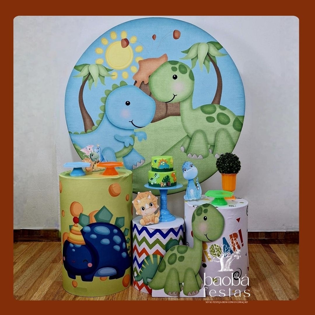 Dino Baby - Kit Ouro (+ Totem Dino) - Baobafestas