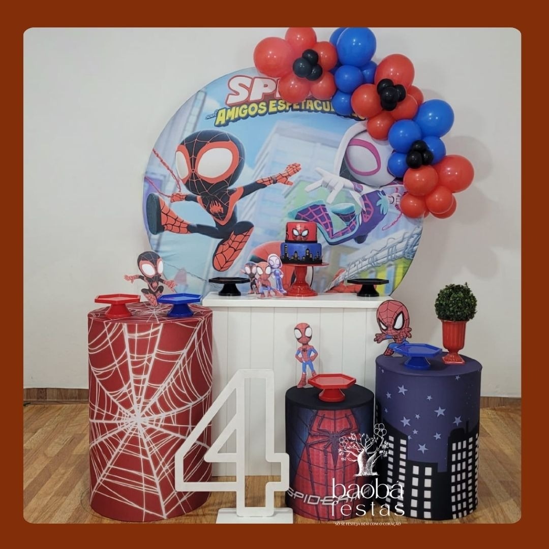 Kit Diamante - Homem Aranha Baby - Baobafestas