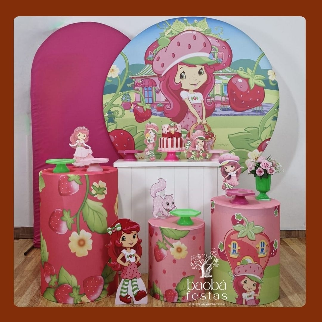 Kit Luxo - Moranguinho + Totem - Baobafestas