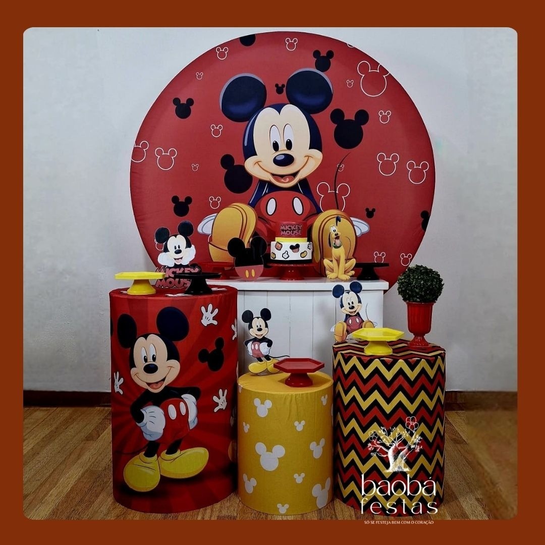 Mickey Tradicional (57) - Kit Diamante - Baobafestas