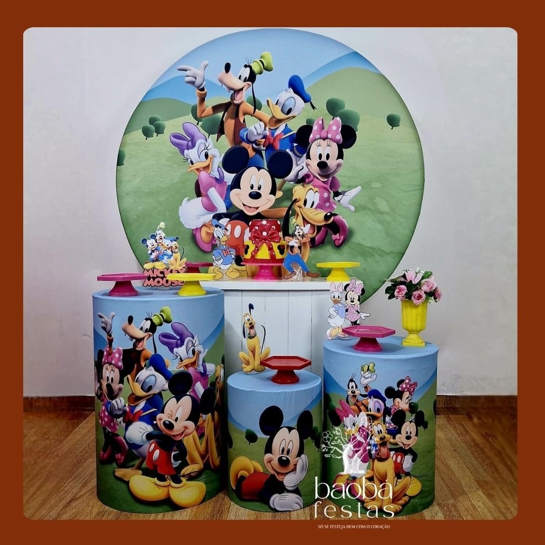 Turma da Minnie (Mickey) (181) - Kit Diamante  - Baobafestas