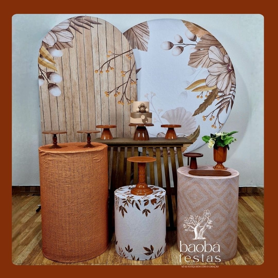 Floral Terracota (94) - Kit Luxo - Baobafestas