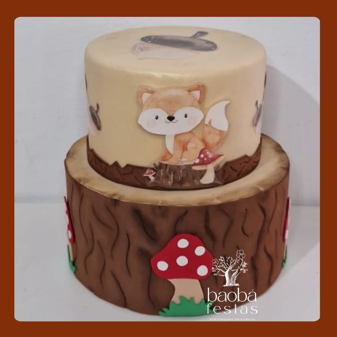 Bolo Fake Bosque - Baobafestas