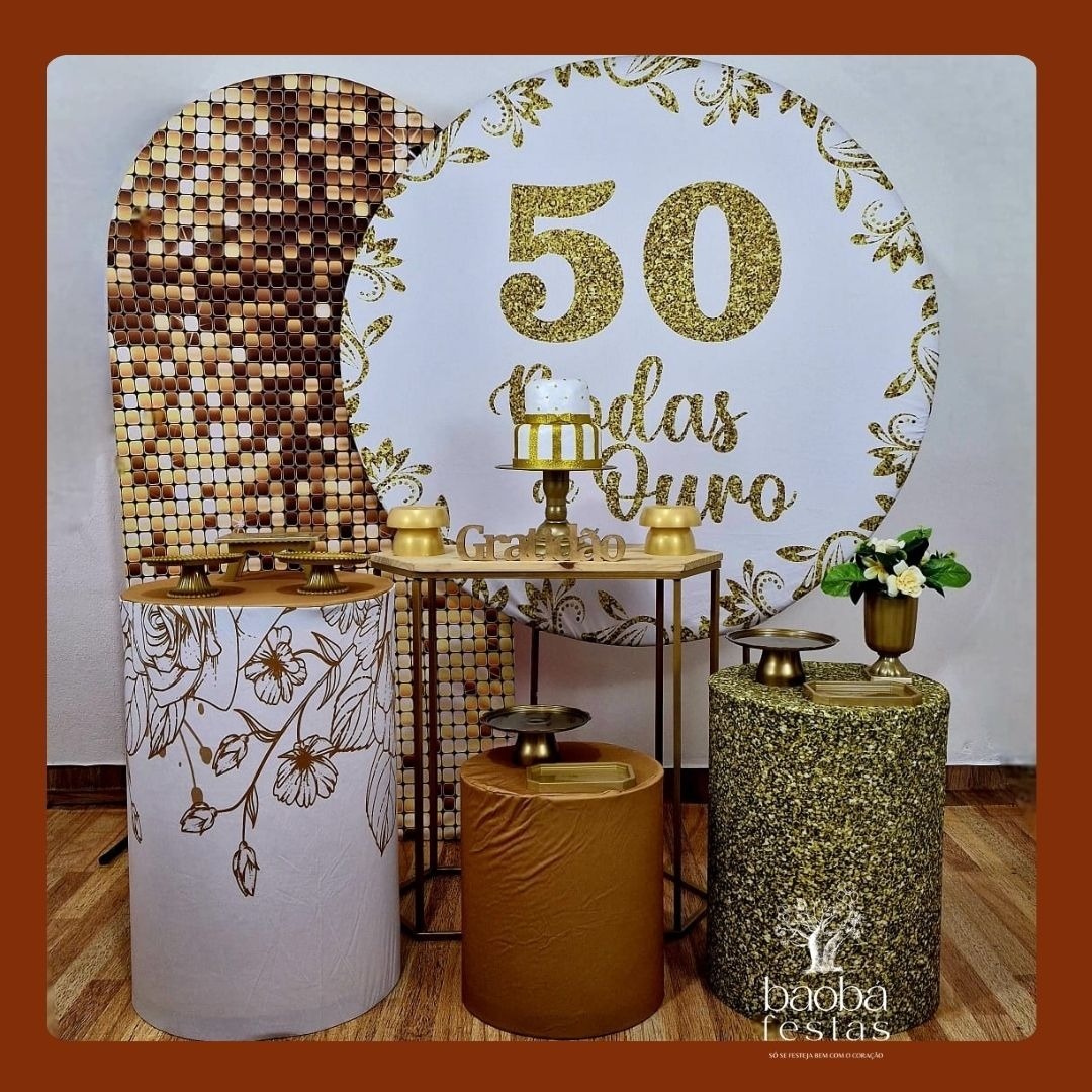 Bodas de Ouro (176) - Kit Luxo - Baobafestas