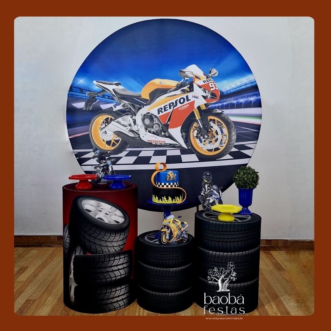 Moto (56) - Kit Ouro - Baobafestas