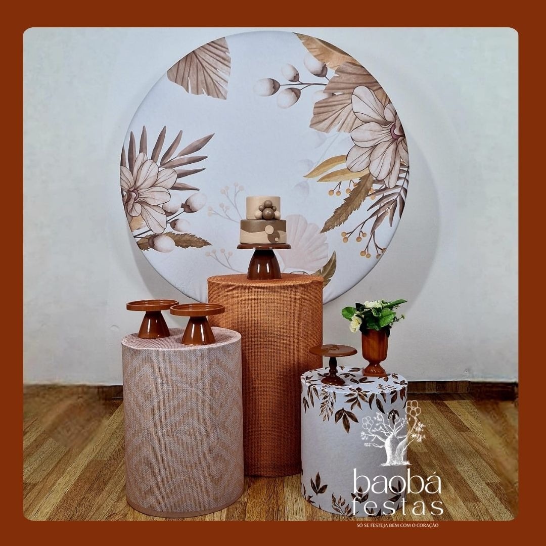 Floral Terracota (94) - Kit Ouro - Baobafestas