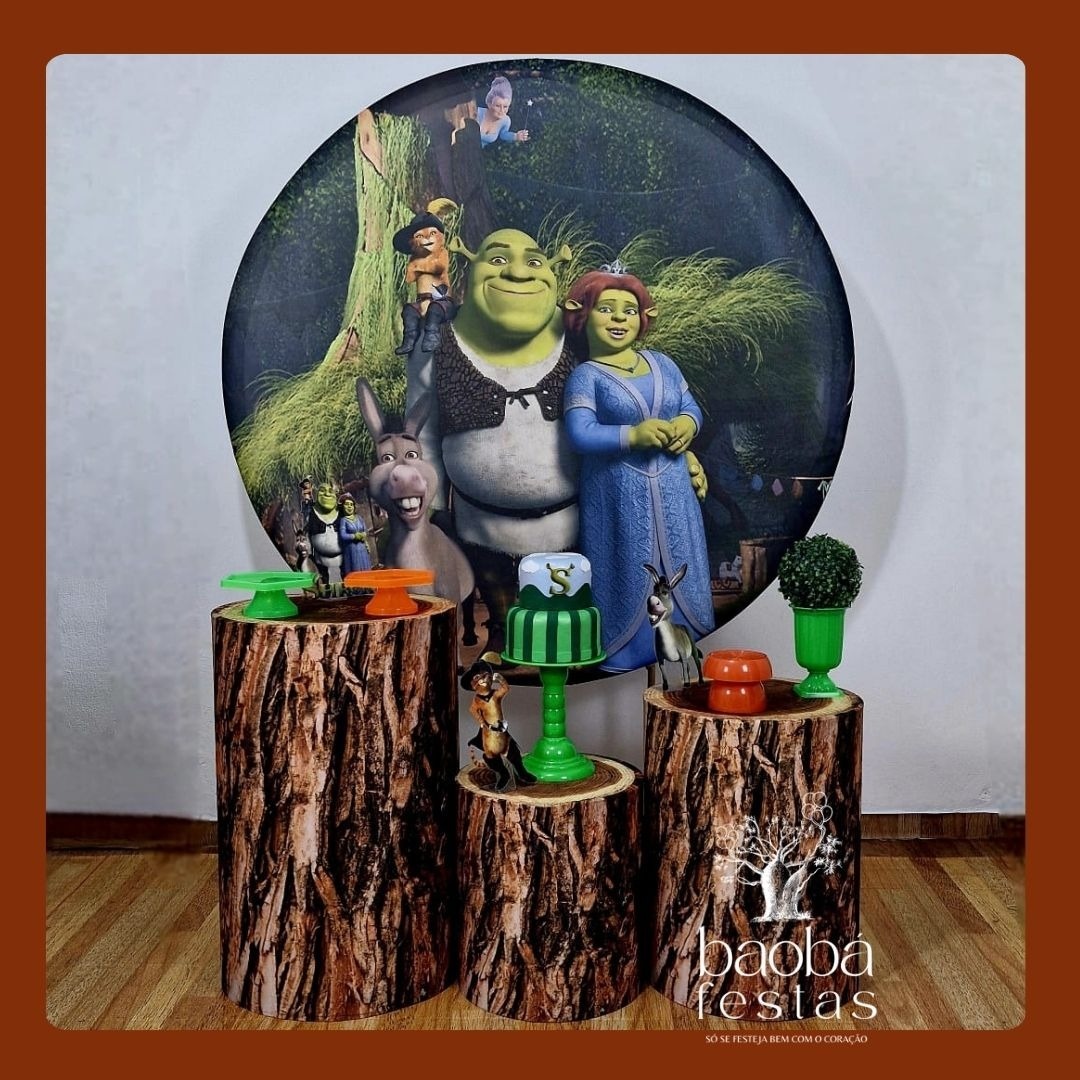 Shrek - Kit Ouro (Bandejas Coloridas) - Baobafestas